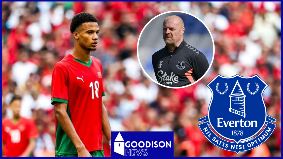 Amir Richardson, Sean Dyche, Everton badge