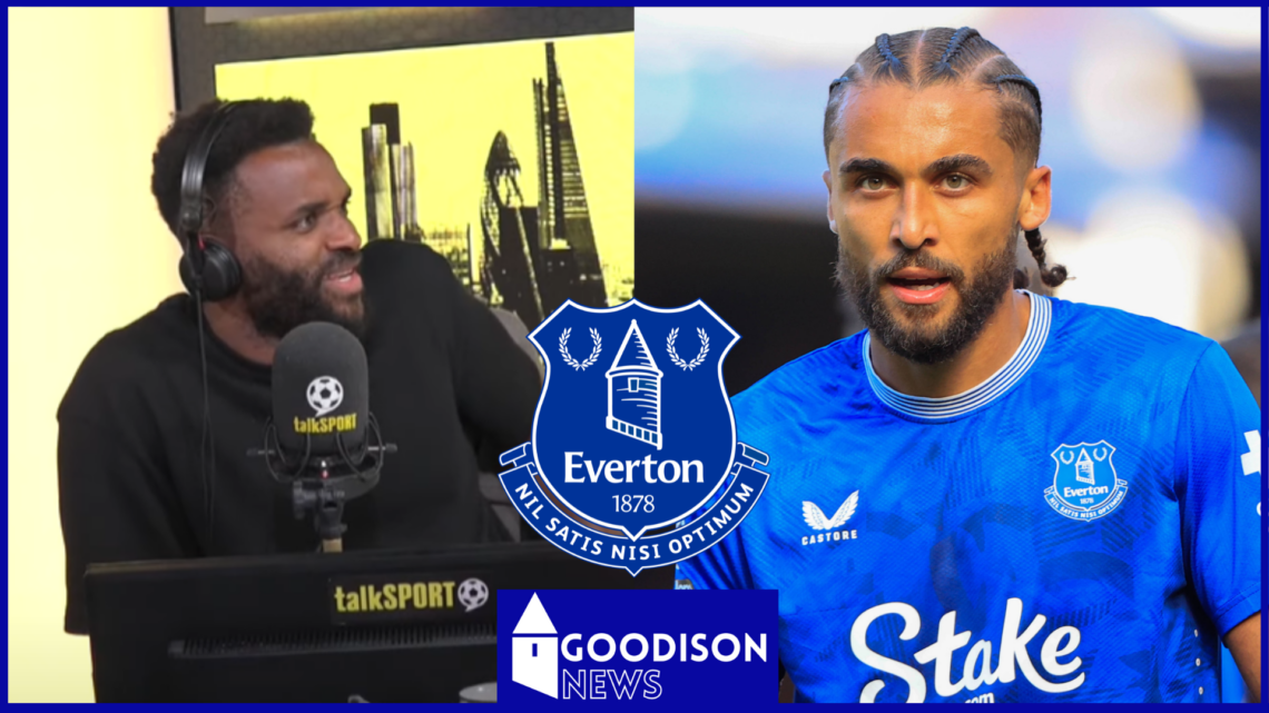 Darren Bent, Dominic Calvert-Lewin, Everton badge