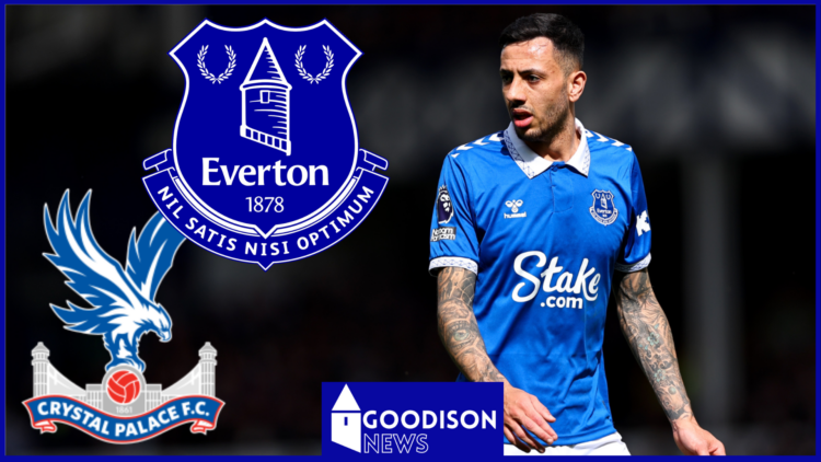 Dwight McNeil, Everton badge, Crystal Palace badge