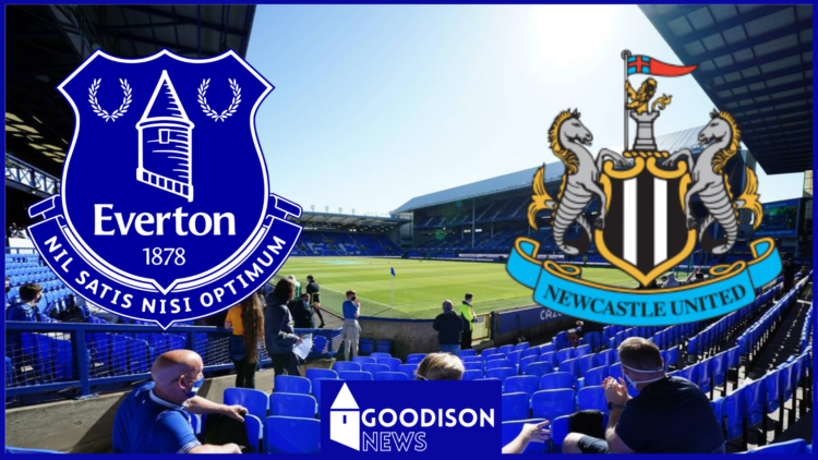 Everton badge, Newcastle United badge, Goodison Park