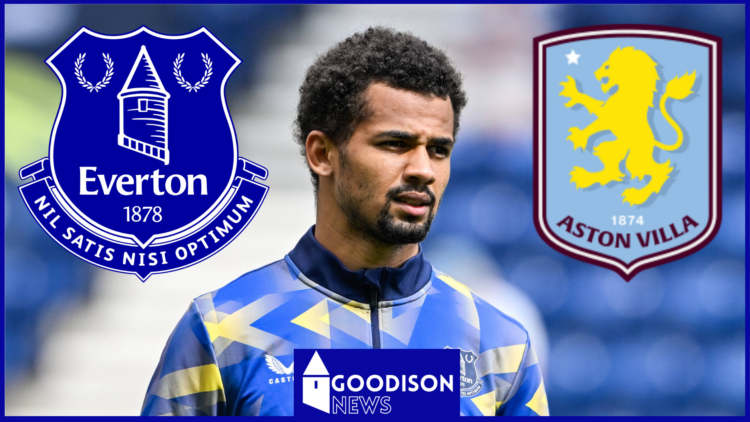 Iliman Ndiaye, Everton badge, Aston Villa badge