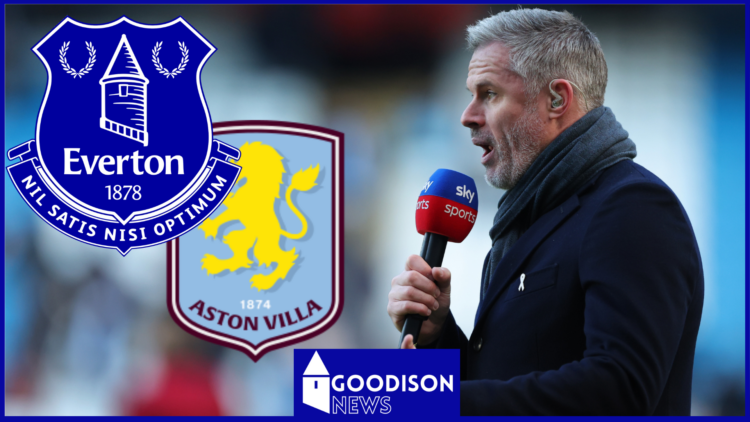 Jamie Carragher, Everton badge, Aston Villa badge