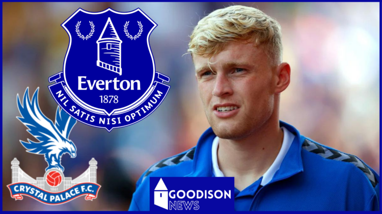 Jarrad Branthwaite, Everton badge, Crystal Palace badge