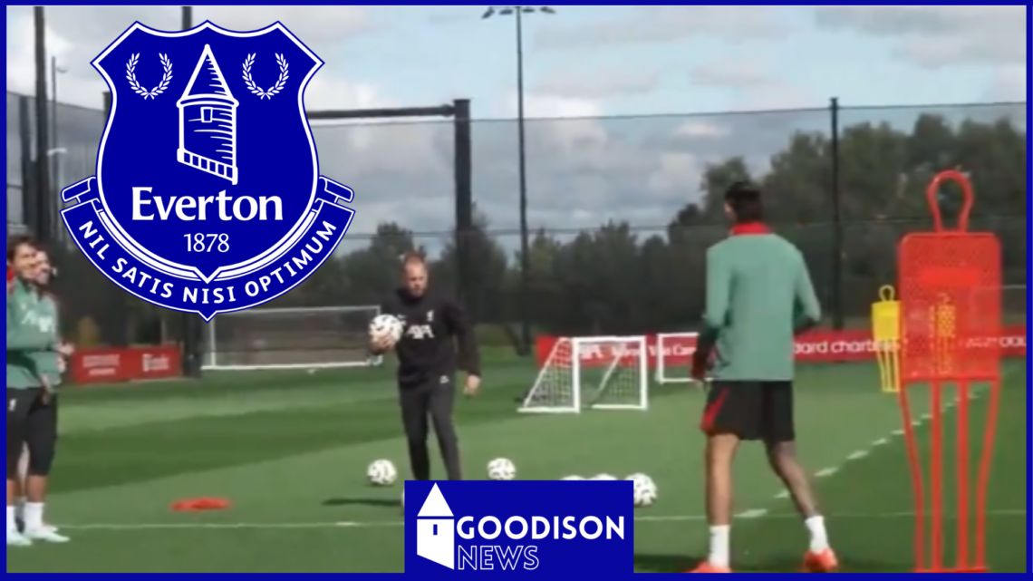 John Heitinga, Liverpool training ground footage, Everton badge