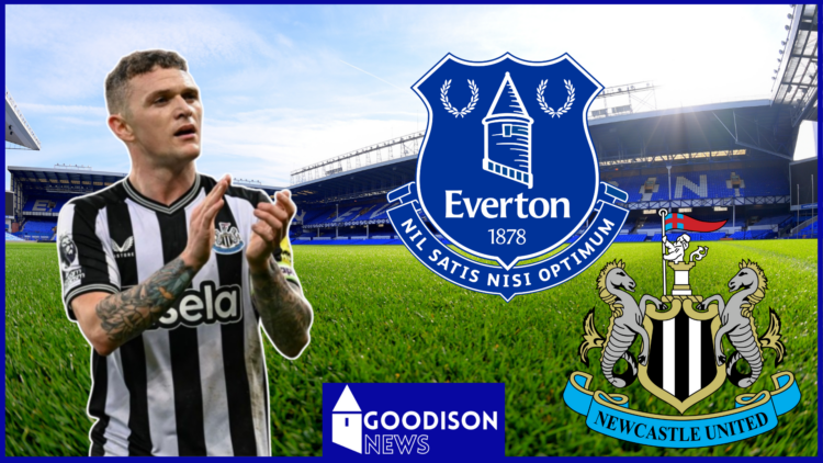 Kieran Trippier, Everton badge, Newcastle United badge