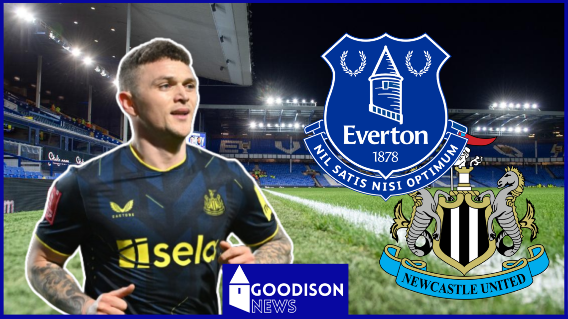Kieran Trippier, Everton badge, Newcastle United badge