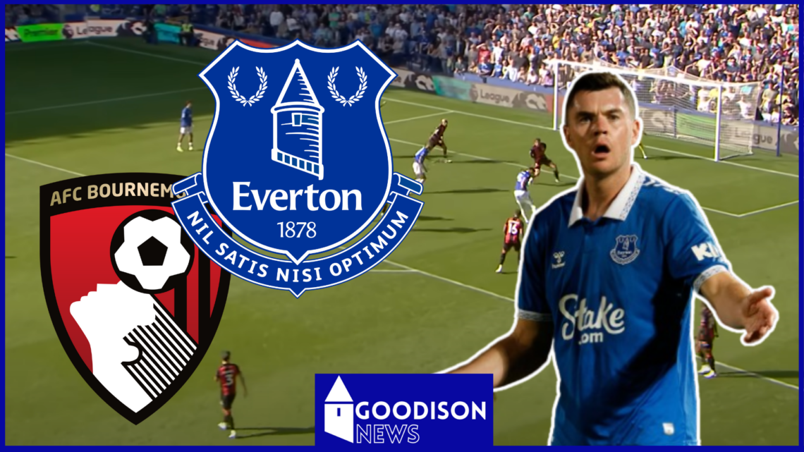 Michael Keane, Everton badge, Bournemouth badge