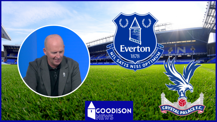 Mike Dean, Everton badge, Crystal Palace badge