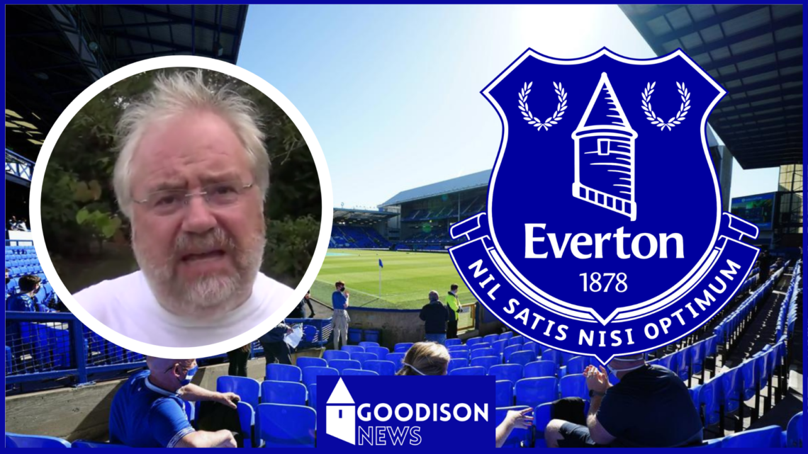Mike Parry, Everton badge, Goodison Park