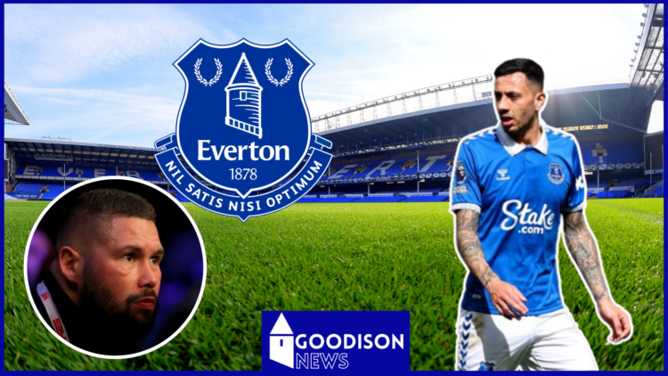 Tony Bellew, Dwight McNeil, Everton badge
