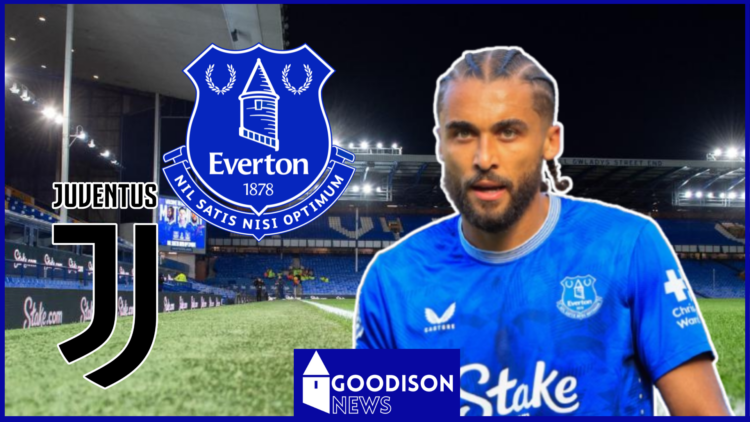Dominic Calvert-Lewin, Everton badge, Juventus badge