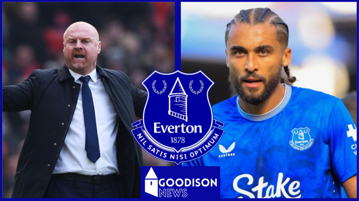 Picture of Dominic Calvert-Lewin and Sean Dyche.
