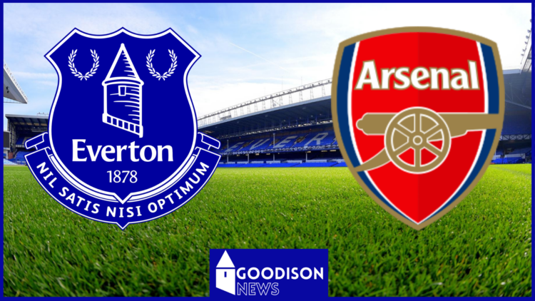 Everton badge, Arsenal badge, Goodison Park