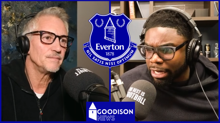 Gary Lineker, Micah Richards, Everton badge