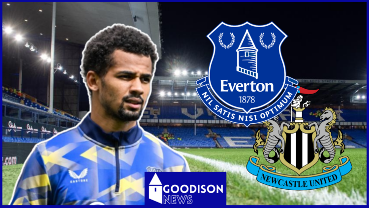 Iliman Ndiaye, Everton badge, Newcastle United badge