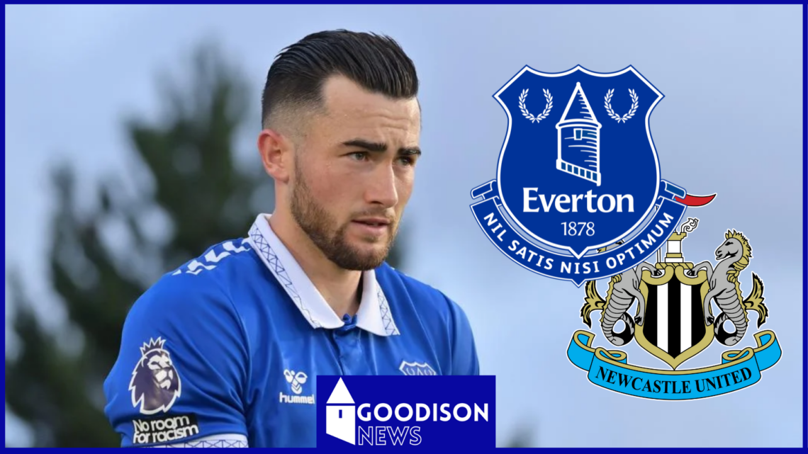 Jack Harrison, Everton badge, Newcastle United badge