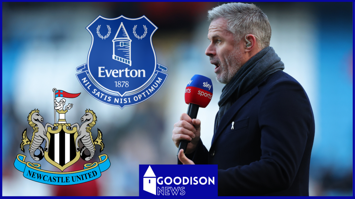 Jamie Carragher, Everton badge, Newcastle United badge