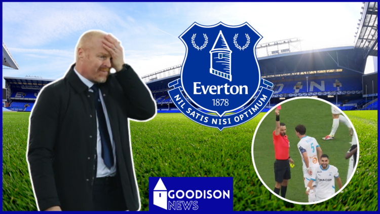 Neal Maupay, Sean Dyche, Everton badge