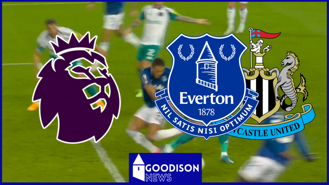 Premier League, Everton badge, Newcastle United badge
