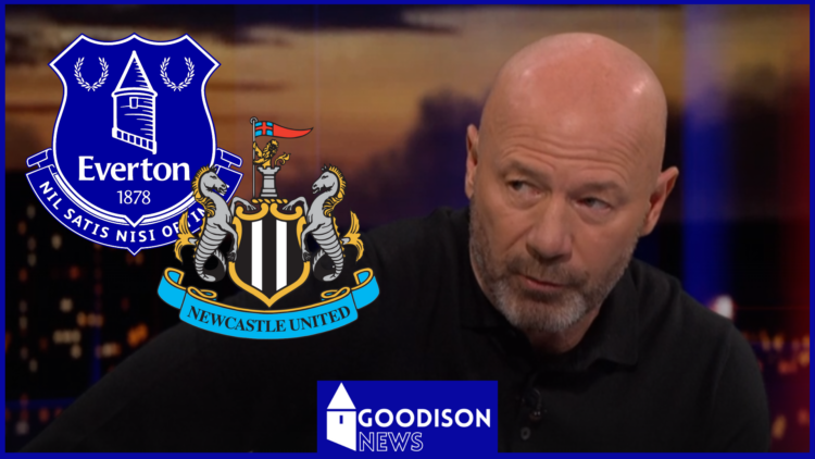 Everton, Newcastle badge and Alan Shearer