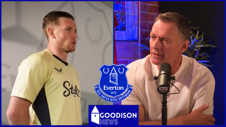 Chris Sutton, Jordan Pickford, Everton badge