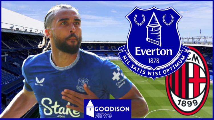 Dominic Calvert-Lewin, Everton badge, AC Milan badge