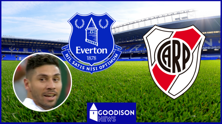 Gonzalo Montiel, Everton badge, River Plate badge