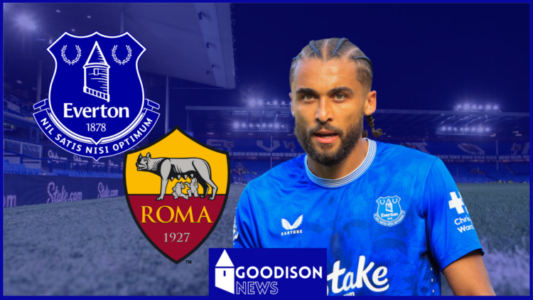 Everton badge, Roma badge, Dominic Calvert-Lewin