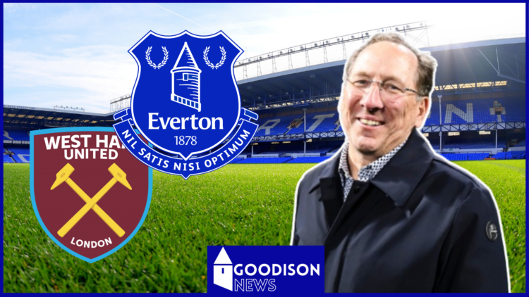 John Textor, Everton badge, West Ham badge