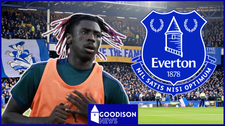 Moise Kean, Everton badge, Goodison Park
