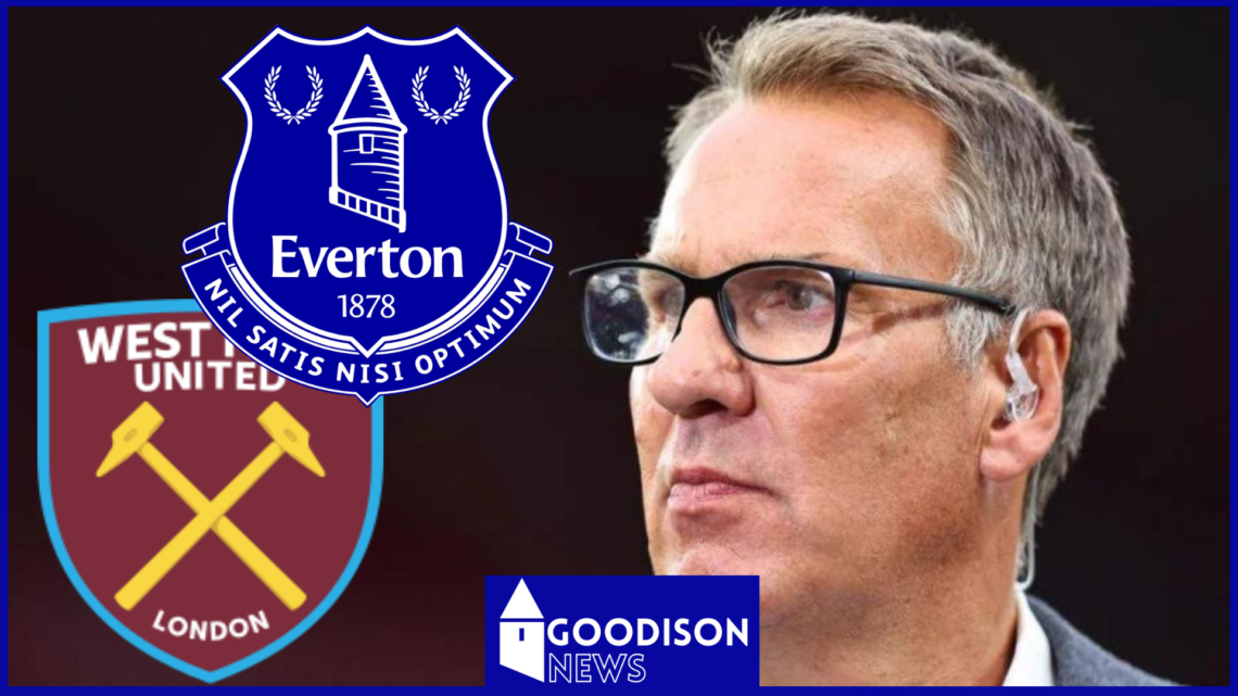 Paul Merson, Everton badge, West Ham United badge