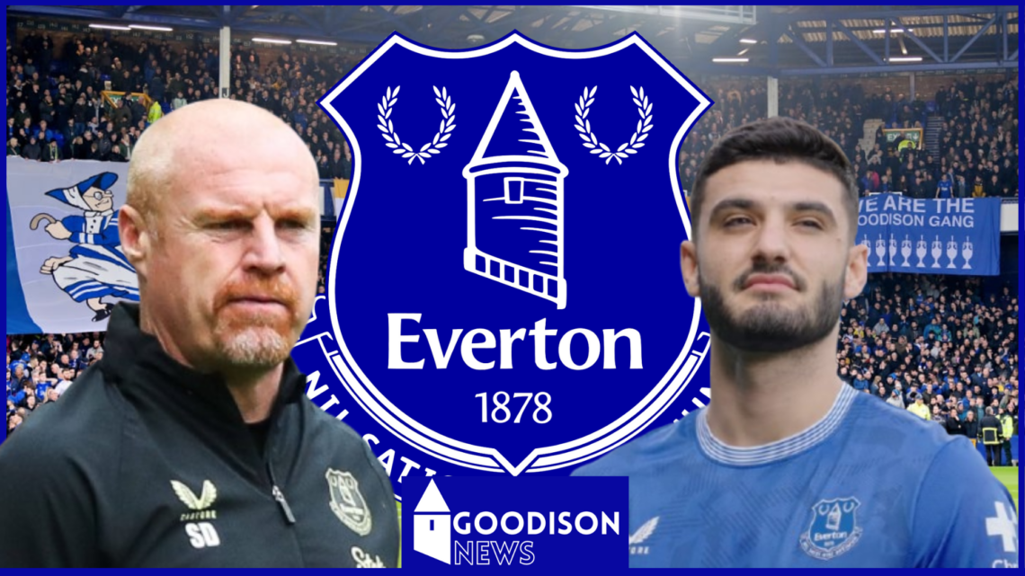 Sean Dyche, Armando Broja, Everton badge