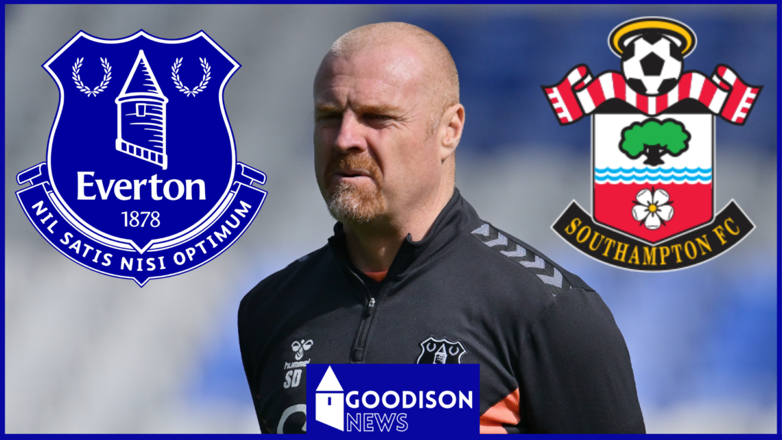 Sean Dyche, Everton badge, Southampton badge
