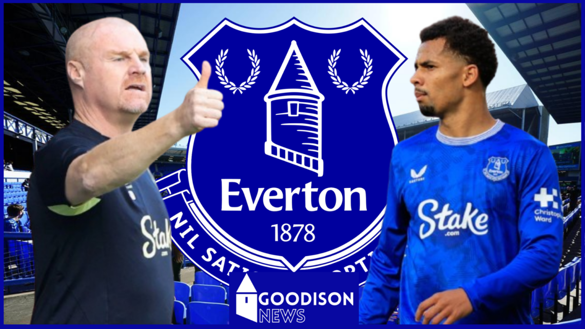 Sean Dyche, Iliman Ndiaye, Everton badge