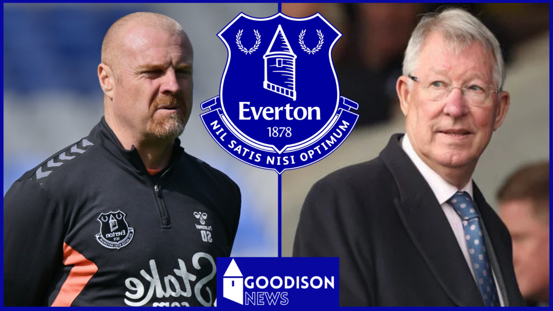 Sean Dyche, Sir Alex Ferguson, Everton badge