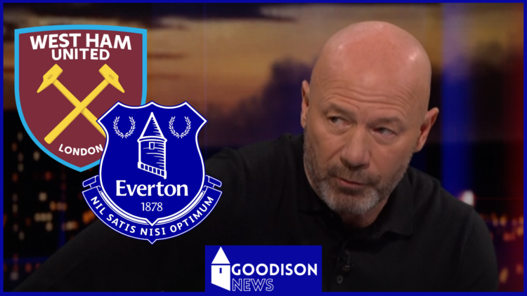 Alan Shearer, Everton, West Ham United