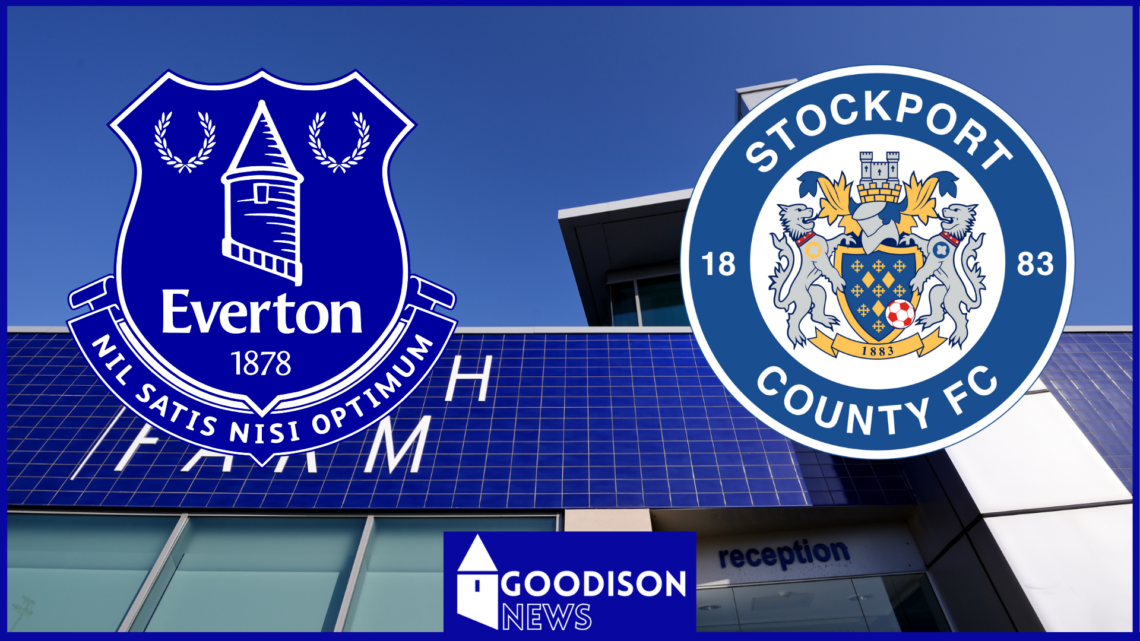 Everton Stockport County badges