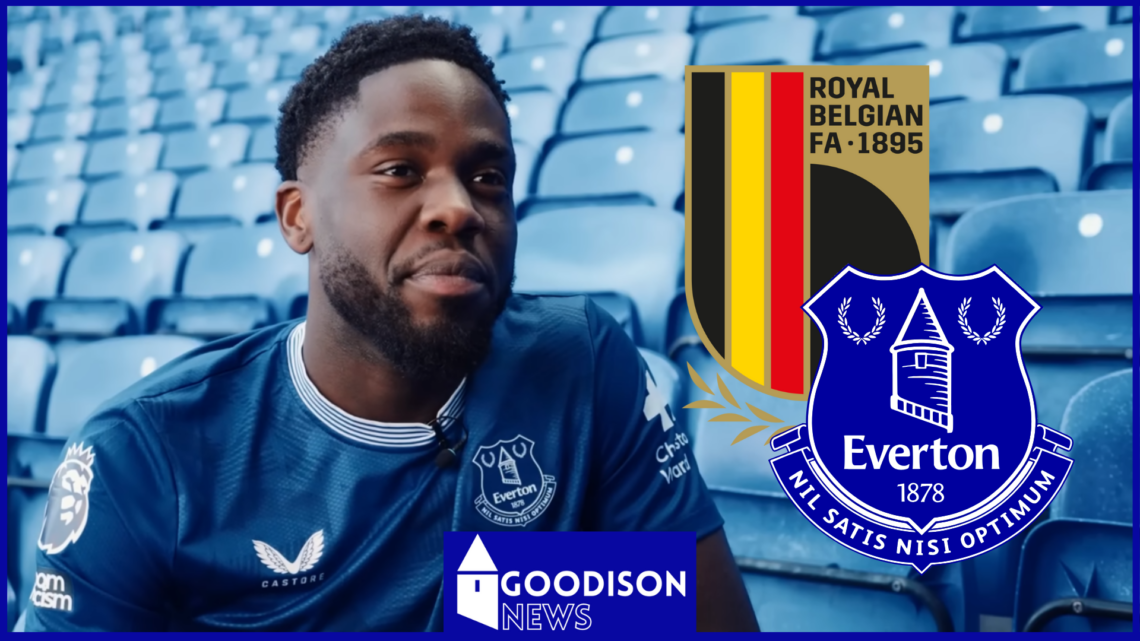 Orel Mangala, Everton badge, Belgium badge