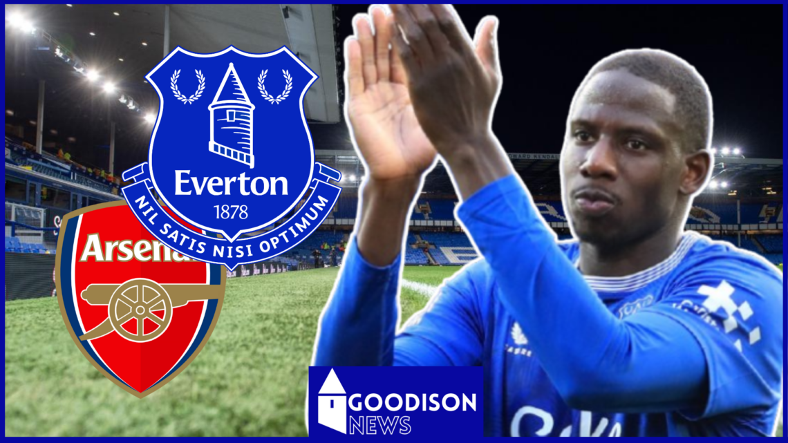 Abdoulaye Doucoure, Arsenal badge, Everton badge
