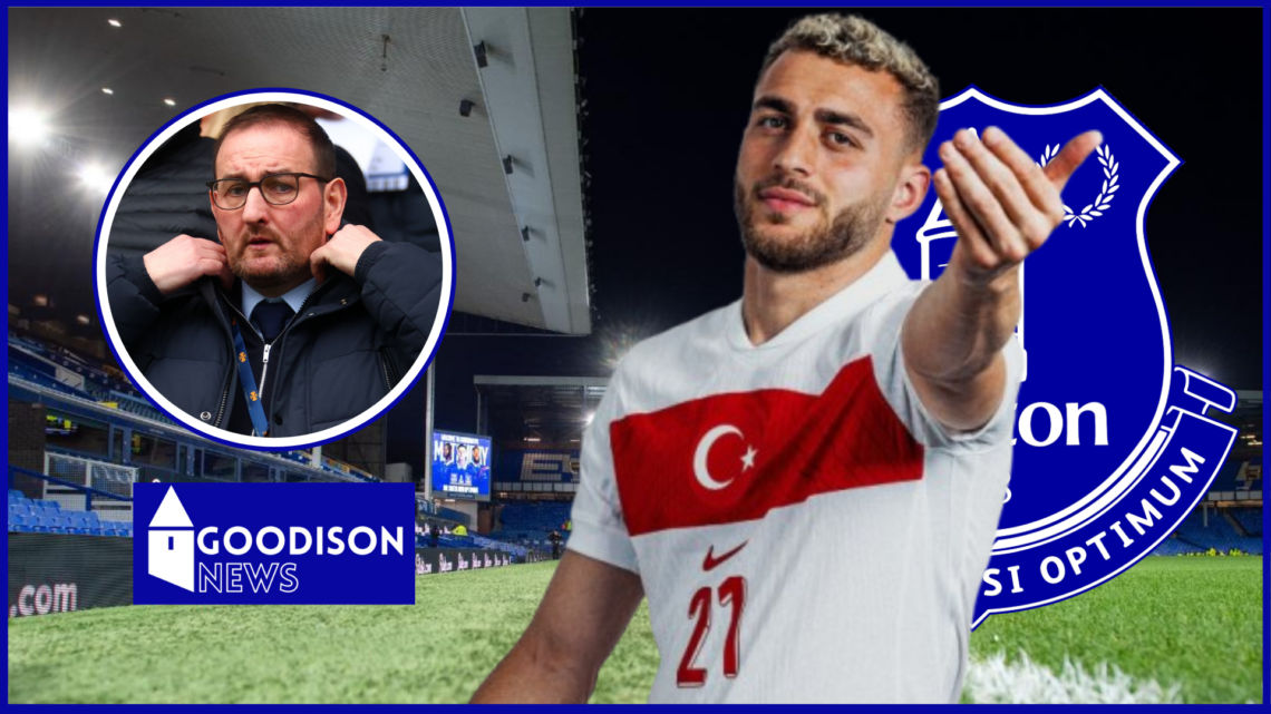 Baris Alper Yilmaz, Kevin Thelwell, Everton badge