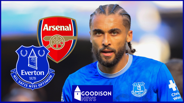 Dominic Calvert-Lewin, Everton badge, Arsenal badge