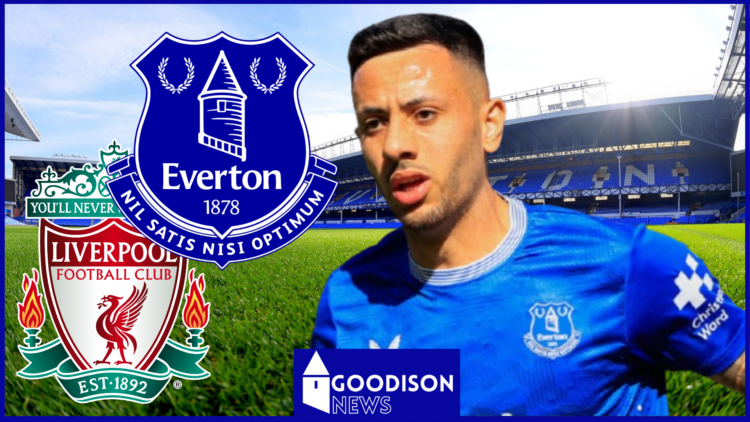 Dwight McNeil, Everton badge, Liverpool badge