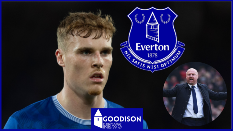 Picture of Everton defender Jake O'Brien.