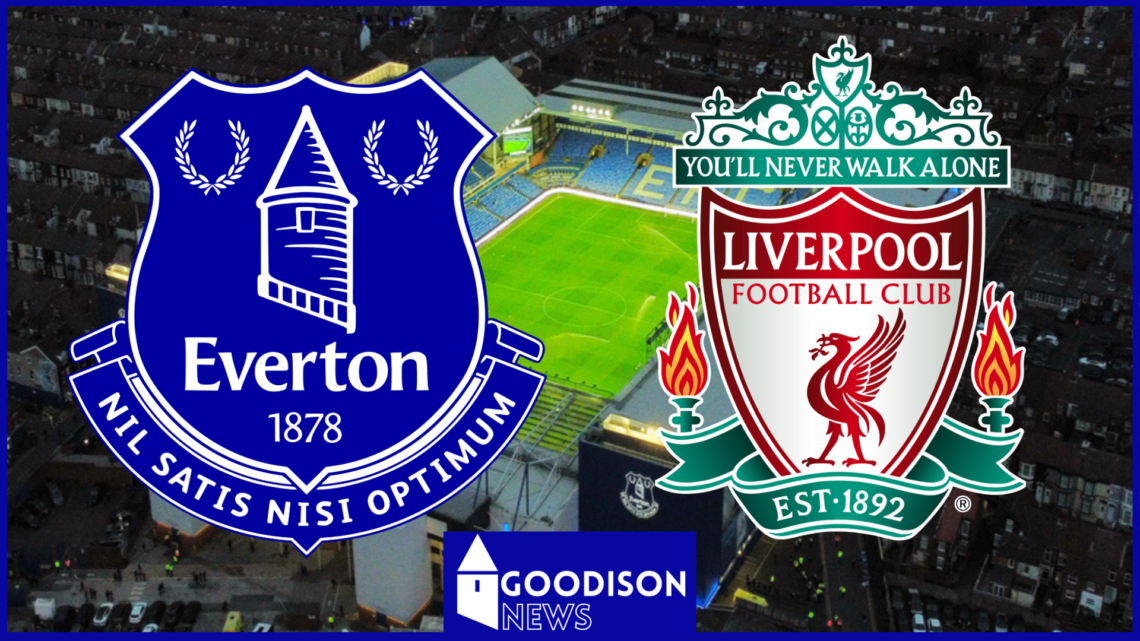 Everton badge, Liverpool badge, Goodison Park