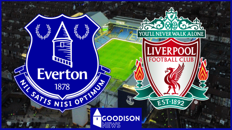 Everton badge, Liverpool badge, Goodison Park