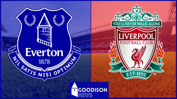 Everton badge, Liverpool badge, Goodison Park