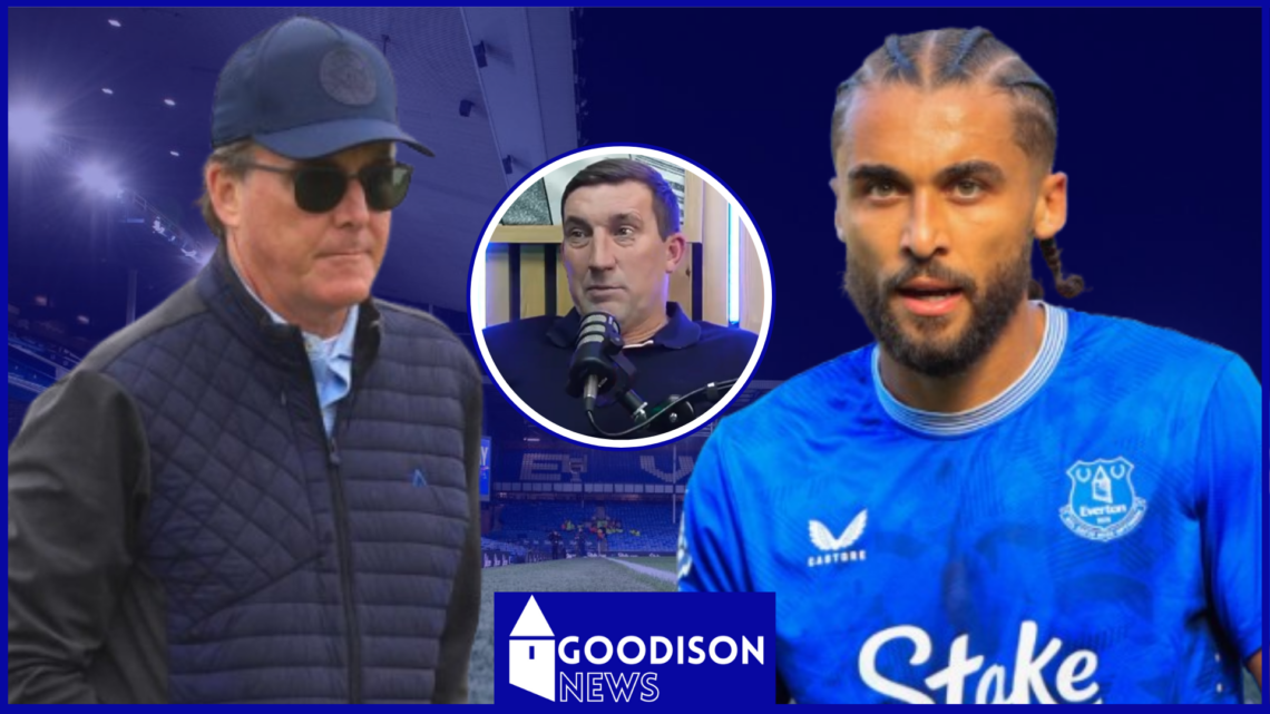 Dan Friedkin, Dominic Calvert-Lewin, Alan Stubbs in inset
