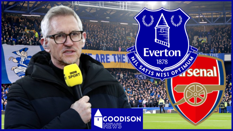 Gary Lineker, Everton badge, Arsenal badge