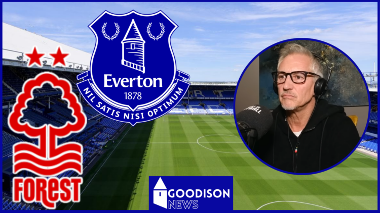 Gary Lineker, Everton badge, Nottingham Forest badge