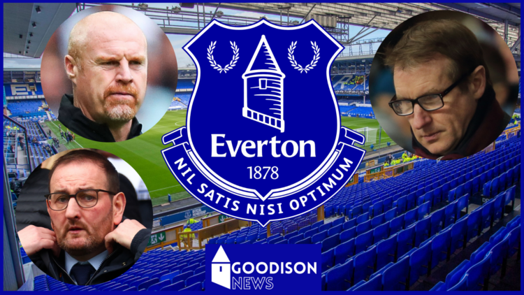 Henry Winter, Sean Dyche, Kevin Thelwell, Everton badge